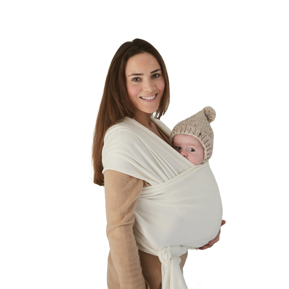 Baby Wrap Carrier Sling Mushie Organic Cotton Bloom Bounce
